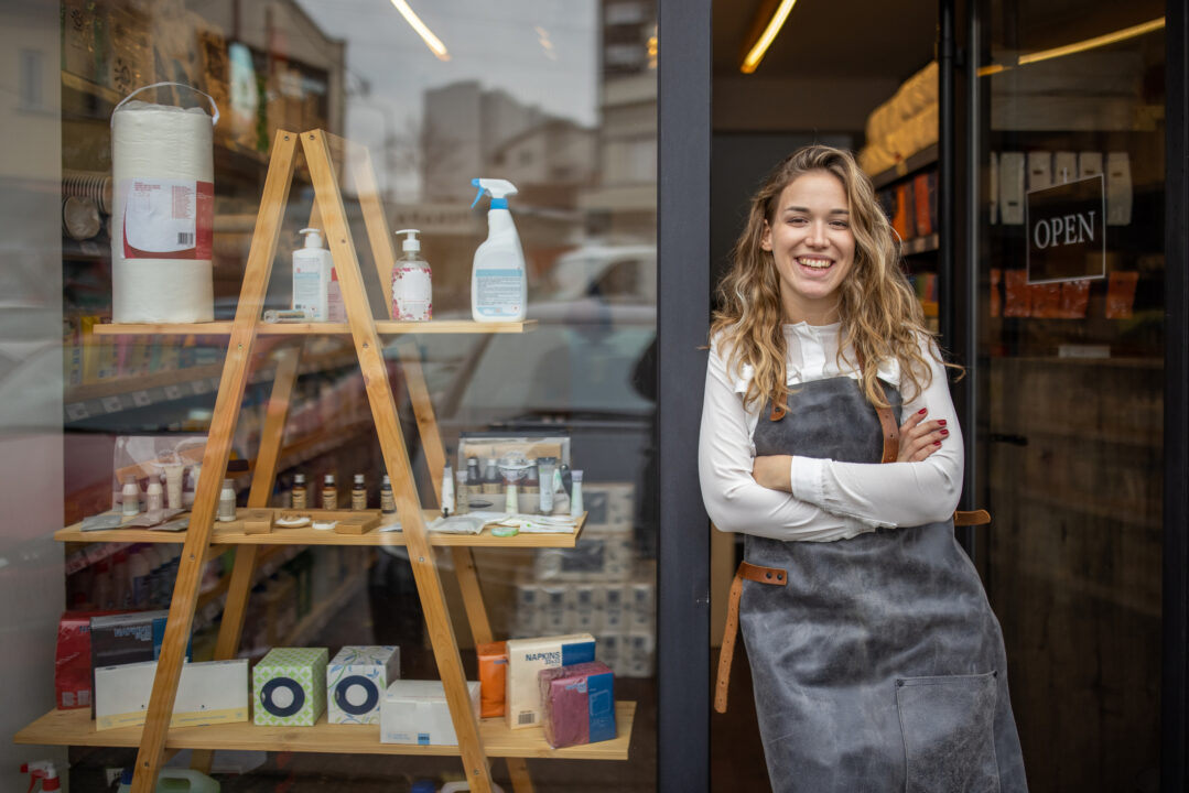 Young Lady Proud of Her Own Successful Business